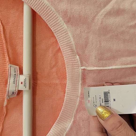 Preppy Gap knit inside out top. NWT Elevated Basic Esthetic - Picture 3 of 5